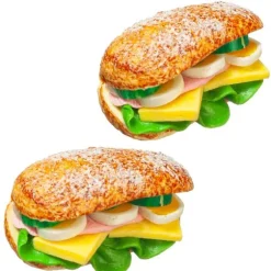 2 Dollhouse Miniature Sub Sandwiches