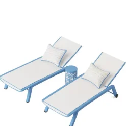 Dollhouse Miniature Sun Chaise Set