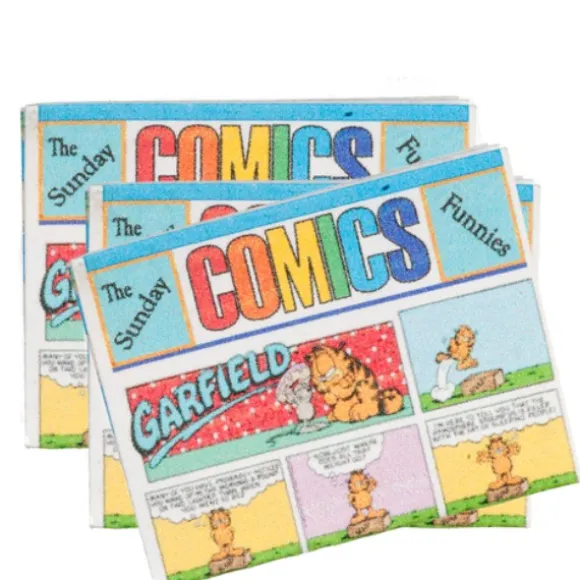 3 Dollhouse Miniature Sunday Comics
