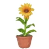 Dollhouse Miniature Sunflower in a Pot
