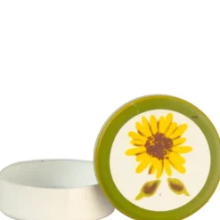 Dollhouse Miniature Sunflower Design Tin
