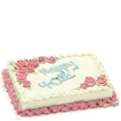 Dollhouse Miniature 40th Birthday Cake