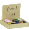 Dollhouse Miniature Thread Box with Thread