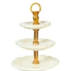 Dollhouse Miniature 3-Tier Dessert Plate