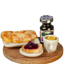 Dollhouse Miniature Toast on a Board