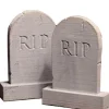2 Dollhouse Miniature Tombstones