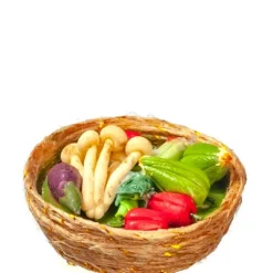 Dollhouse Miniature Vegetable Basket