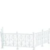Dollhouse Miniature White Wrought Iron Fence