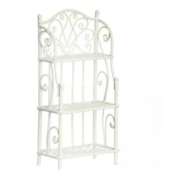 Dollhouse Miniature White Wire Shelf