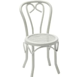 Dollhouse Miniature White Patio Chair