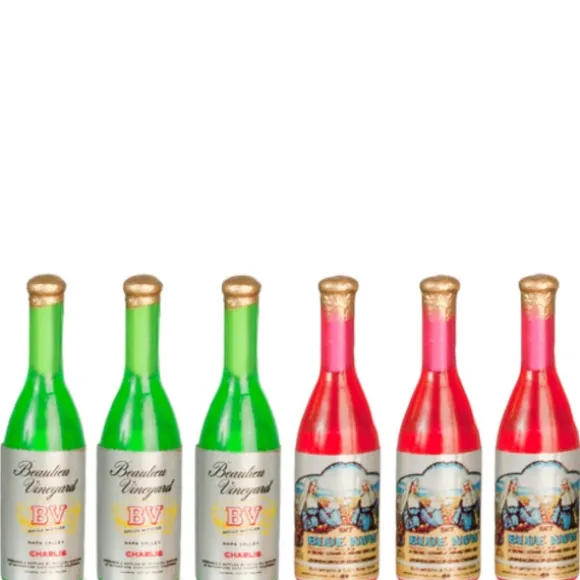 Dollhouse Miniature Wine Bottles