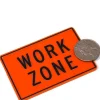 Dollhouse Miniature Work Zone Sign
