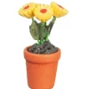 Dollhouse Miniature Yellow Daisies in a Pot