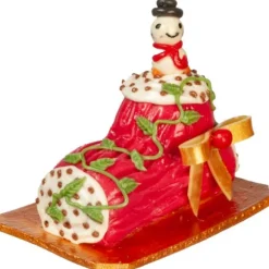 Dollhouse Miniature Yule Log Cake