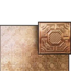 Dollhouse Wallpaper Copper Ceiling