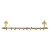 Expanding Gold Dollhouse Miniature Curtain Rod with Rings