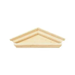 Federal Hooded Dollhouse Miniature Window Pediment Set