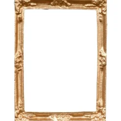 Gold Dollhouse Miniature Frame