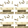 Gold Dollhouse Miniature H-Hinges with Nails