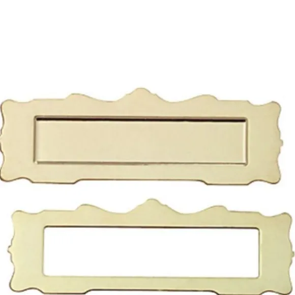 Gold Dollhouse Miniature Mail Slot
