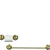 Gold Dollhouse Miniature Bath Towel Rack & Toilet Paper Holder
