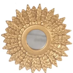 Gold Dollhouse Miniature Sunburst Mirror