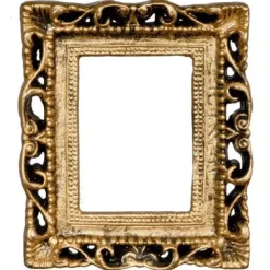 Gold Dollhouse Miniature Picture Frame