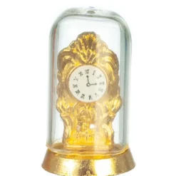 Gold Dollhouse Miniature Anniversary Clock