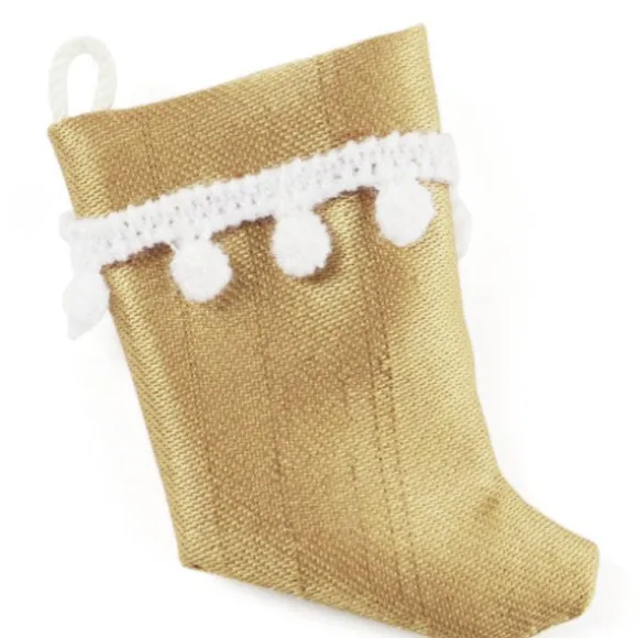 Gold Dollhouse Miniature Stocking