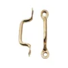 Gold-Plated Dollhouse Miniature Window Pulls