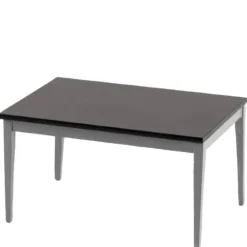 Gray & Black Dollhouse Miniature Kitchen Table
