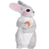Gray Dollhouse Miniature Rabbit