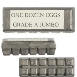 Gray Dollhouse Miniature Egg Carton