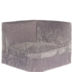 Gray Dollhouse Miniature Sectional Sofa Corner Section