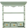 Gray Dollhouse Miniature Kitchen Shelf