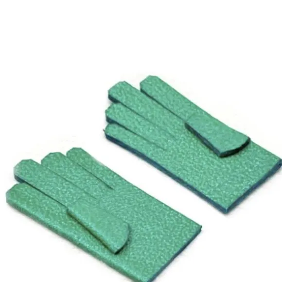 Green Dollhouse Miniature Gloves