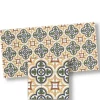 Green, Yellow & Blue Dollhouse Floor Tile
