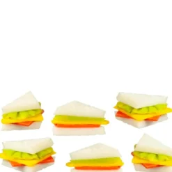 6 Handmade Dollhouse Miniature Sandwiches