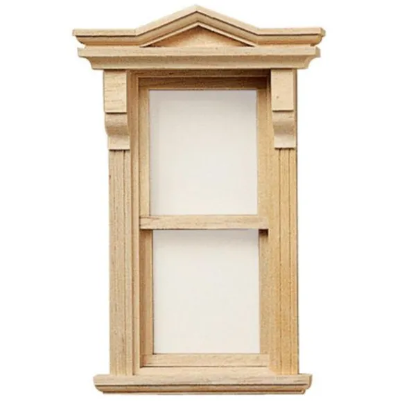 Hooded Victorian Dollhouse Miniature Working Window