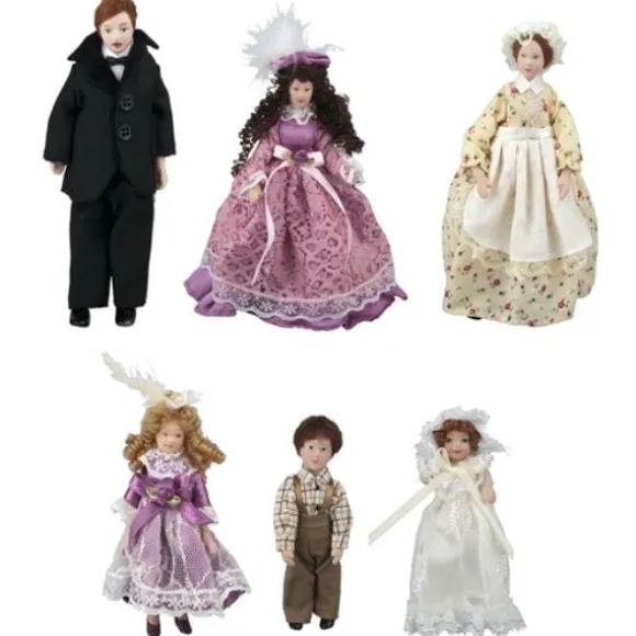 Howard Family & Maid Dollhouse Dolls