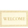 Ivory Dollhouse Miniature Welcome Mat