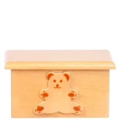 Kids' Dollhouse Miniature Teddy Bear Toy Box
