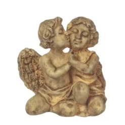 Kissing Dollhouse Miniature Cherubs Statue