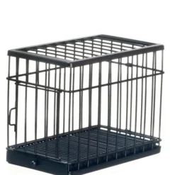 Large Black Dollhouse Miniature Dog Cage