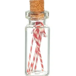 Large Dollhouse Miniature Candy Cane Jar