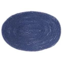 Large Navy Blue Dollhouse Miniature Rug