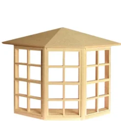24-Light Dollhouse Miniature Bay Window