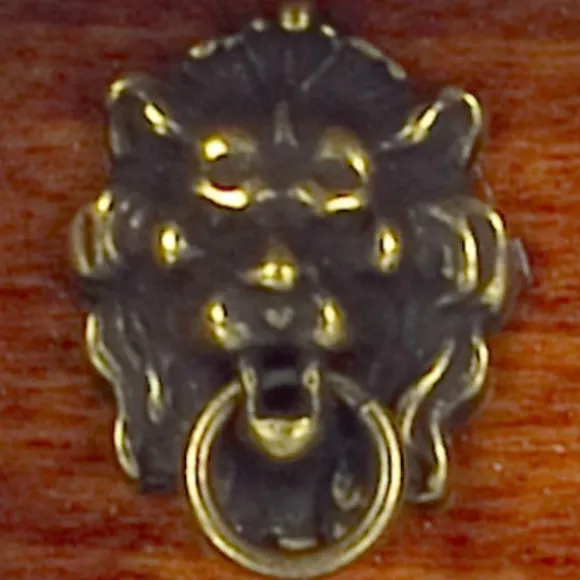 Lion's Head Dollhouse Miniature Door Knocker