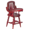 Mahogany Dollhouse Miniature High Chair