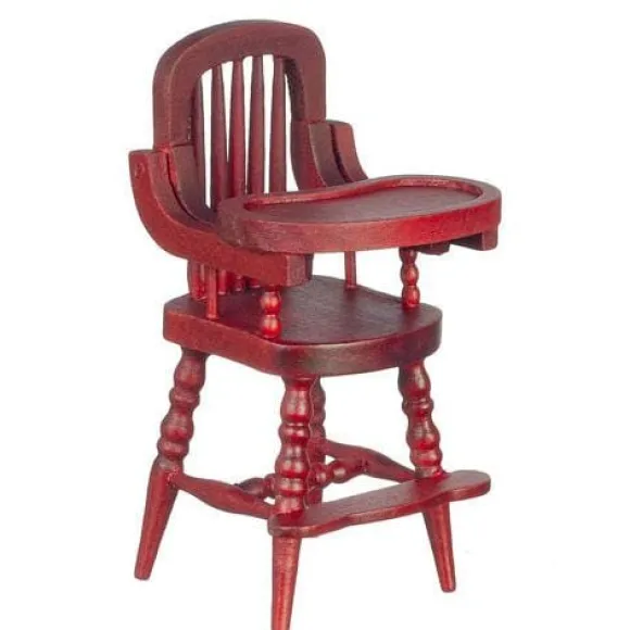 Mahogany Dollhouse Miniature High Chair